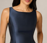 Pearly Beaded Pocket Mikado Ballgown In Midnight 3