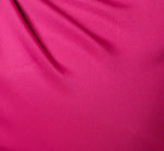 Plus Size Asymmetrical Extended Shoulder Mermaid Gown In Hot Orchid 6
