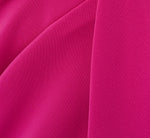 Asymmetrical Extended Shoulder Mermaid Gown In Hot Orchid 6
