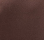 Satin Beaded Collar Asymmetrical Cape Gown In Dark Brown 6