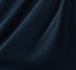 Cape Sleeve Draped Satin Knot Waist Gown In Dark Navy 6