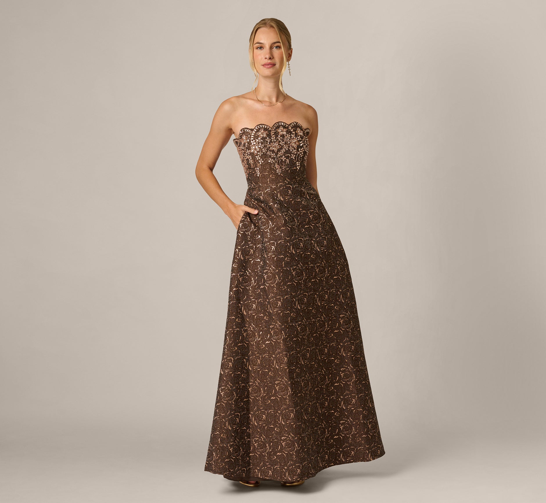 brown rehearsal dinner dress Bridesmaid & Outfit Inspiration Sleeve maxi