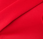 Origami Bow Shoulder Stretch Column Gown In Super Red 6