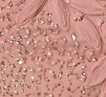 Floral Soutache Sequin Beaded Illusion Gown In Mauve 6