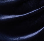 Sleeveless Velvet Draped Tuxedo Gown In Midnight 6