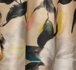Strapless Origami Pleated Floral Print Gown In Ivory Yellow Multi 6