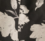 Strapless Floral Jacquard Ankle Length Trumpet Dress In Black Ivory 6