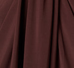 Draped Stretch Jersey Mockneck Gown In Dark Raisin 6