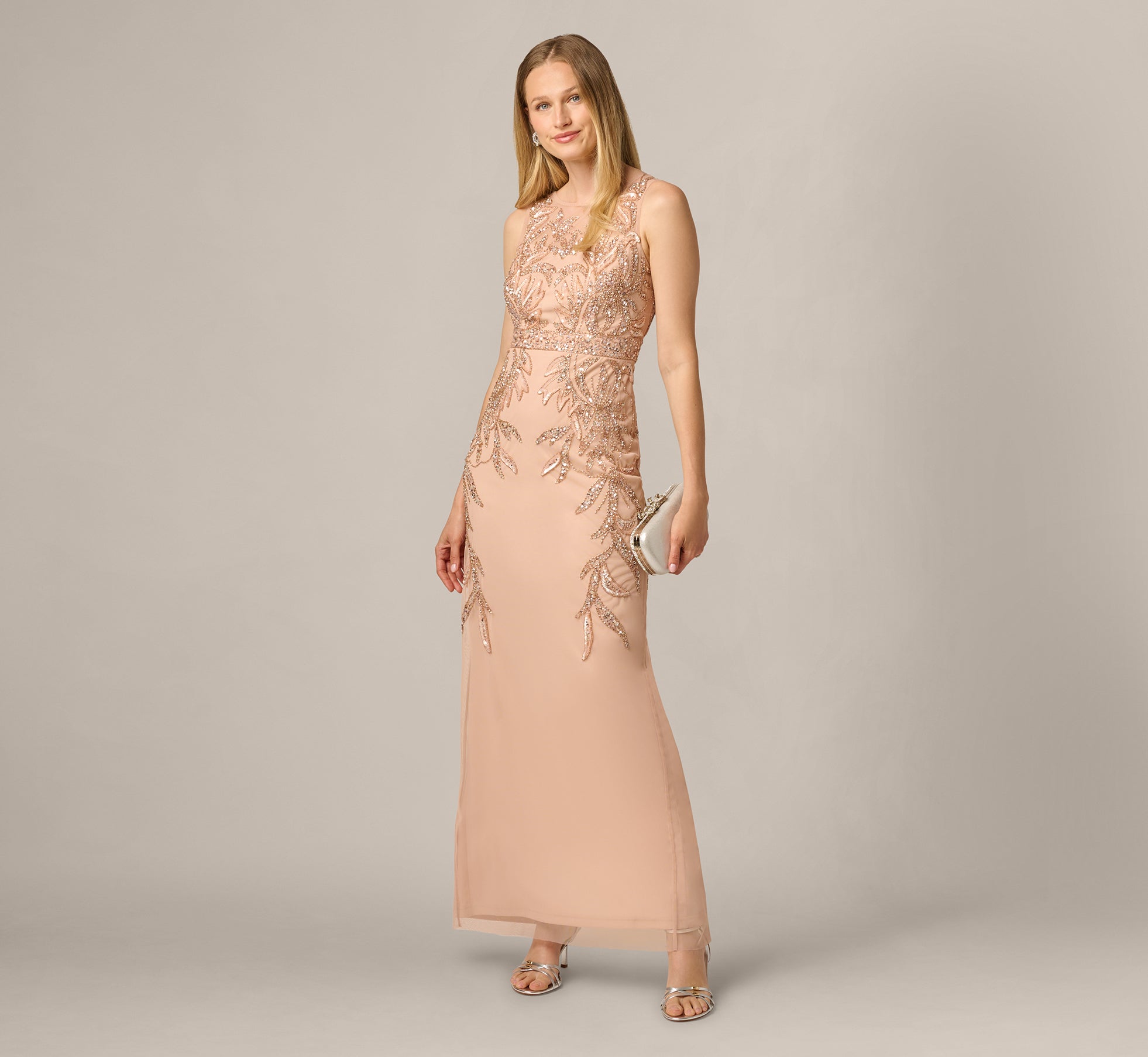 Rose Gold Dresses & Gowns for Women - Adrianna Papell Rose Gold Dresses & Gowns for Women - Adrianna Papell