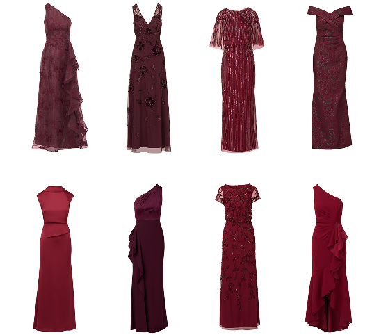 elegant knee length dress Burgundy Rust Dress Pant | Emerald Burgundy Rust Dress Pants main image 0