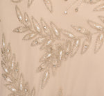 Beaded Sleeveless Midi Dress With Sweetheart Neckline In Champagne 6