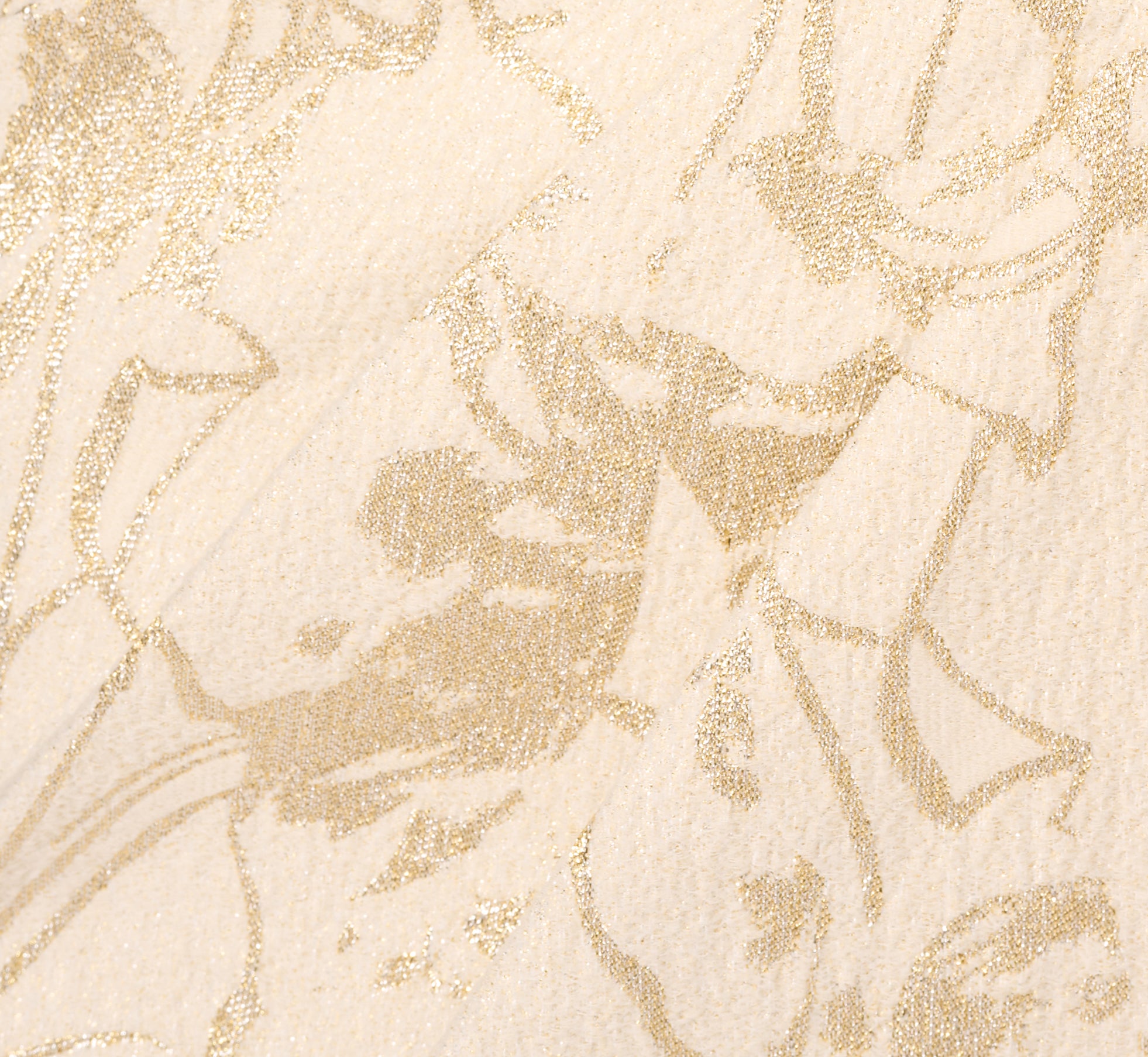 One Shoulder Metallic Stretch Jacquard Column Gown In Light