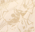 One Shoulder Metallic Stretch Jacquard Column Gown In Light Gold 6