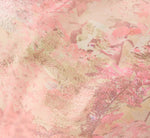 One Shoulder Pleated Jacquard Column Gown In Pink Multi 7