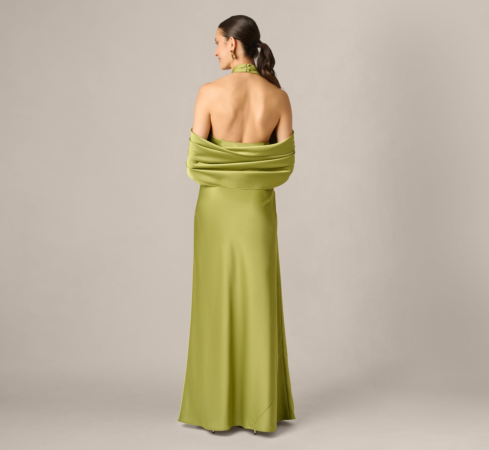 halter top dresses wedding guest Sparkly High-Low Ruffle Halter Neck Wedding Guest Dress main image 1