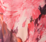 One Shoulder Peony Floral Chiffon Scarf Gown In Pink Multi 6