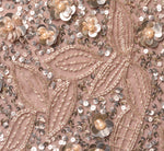 3D Floral Sequin Beaded Halter Gown In Smokey Mauve 6