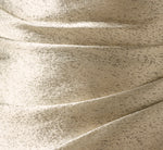 Draped One Shoulder Textured Metallic Jacquard Gown In Light Gold 6