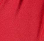 Asymmetrical Twist Knot Draped Satin Gown In Scarlet Spice 6