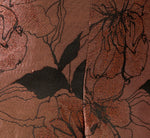 Notched Strapless Floral Jacquard Ballgown In Suntan 6