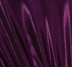 Plus Size Metallic Knit Long Sleeve Asymmetrical Dress With Ruched Details In Wild Orchid 6