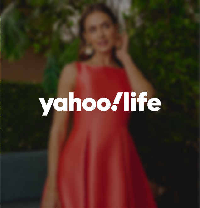 Adrianna Papell dress mention on Yahoo Life
