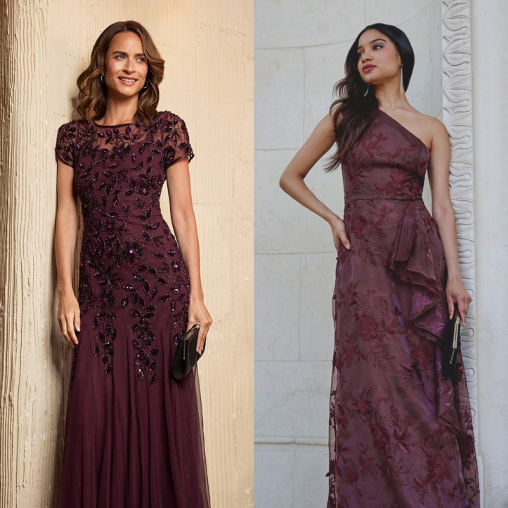 Burgundy Mother of the Bride Dress Guide - Adrianna Papell Burgundy Mother of the Bride Dress Guide - Adrianna Papell