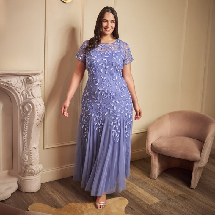 stylish grandmother of the bride dresses Modest The 3/4 illusion sleeves add a touch of elegance Grandmother of the Bride Dresses: