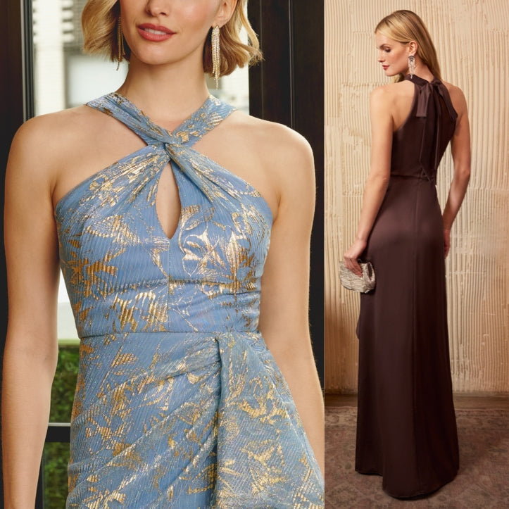 Halter Mother of the Bride Dresses Outfit Ideas - Adrianna Papell Halter Mother of the Bride Dresses Outfit Ideas - Adrianna Papell