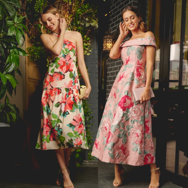 Midi Wedding Guest Dress Guide for Summer - Adrianna Papell Midi Wedding Guest Dress Guide for Summer - Adrianna Papell