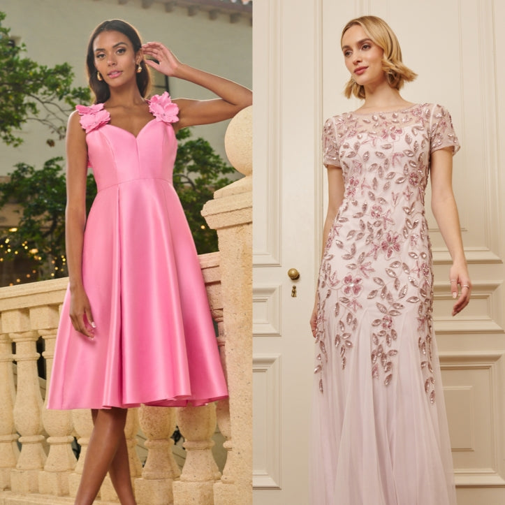 Dreamy Pink Bridal Shower Dress Ideas - Adrianna Papell Dreamy Pink Bridal Shower Dress Ideas - Adrianna Papell
