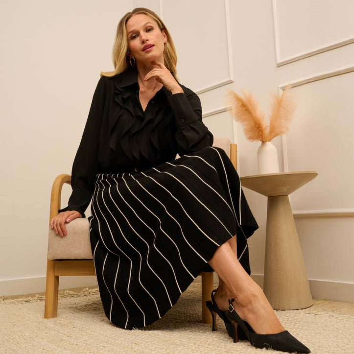 how to dress up a pleated midi skirt How To Style A Pleated Midi Skirt: Outfits For Every Season