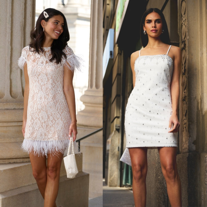 White Bridal Shower Dress Inspiration for Every Bride - Adrianna Papell White Bridal Shower Dress Inspiration for Every Bride - Adrianna Papell