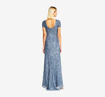 Scoop Back Sequin Gown In Nile 3