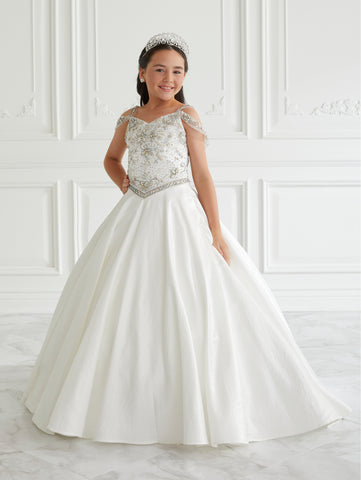 Shimmer Satin A-Line Gown 1