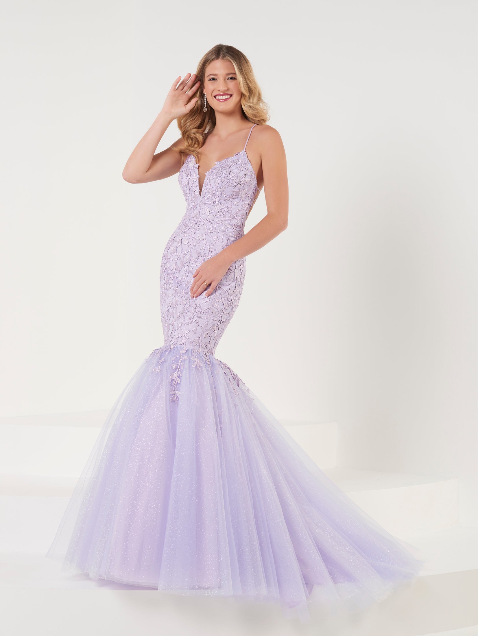 Lace and Tulle Mermaid Gown 1
