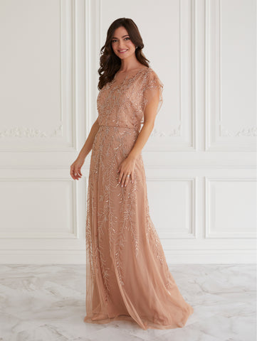 Illusion Blouson Gown 1