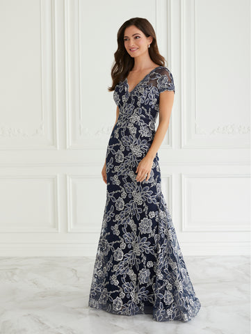 Floral Embroidered Gown 1