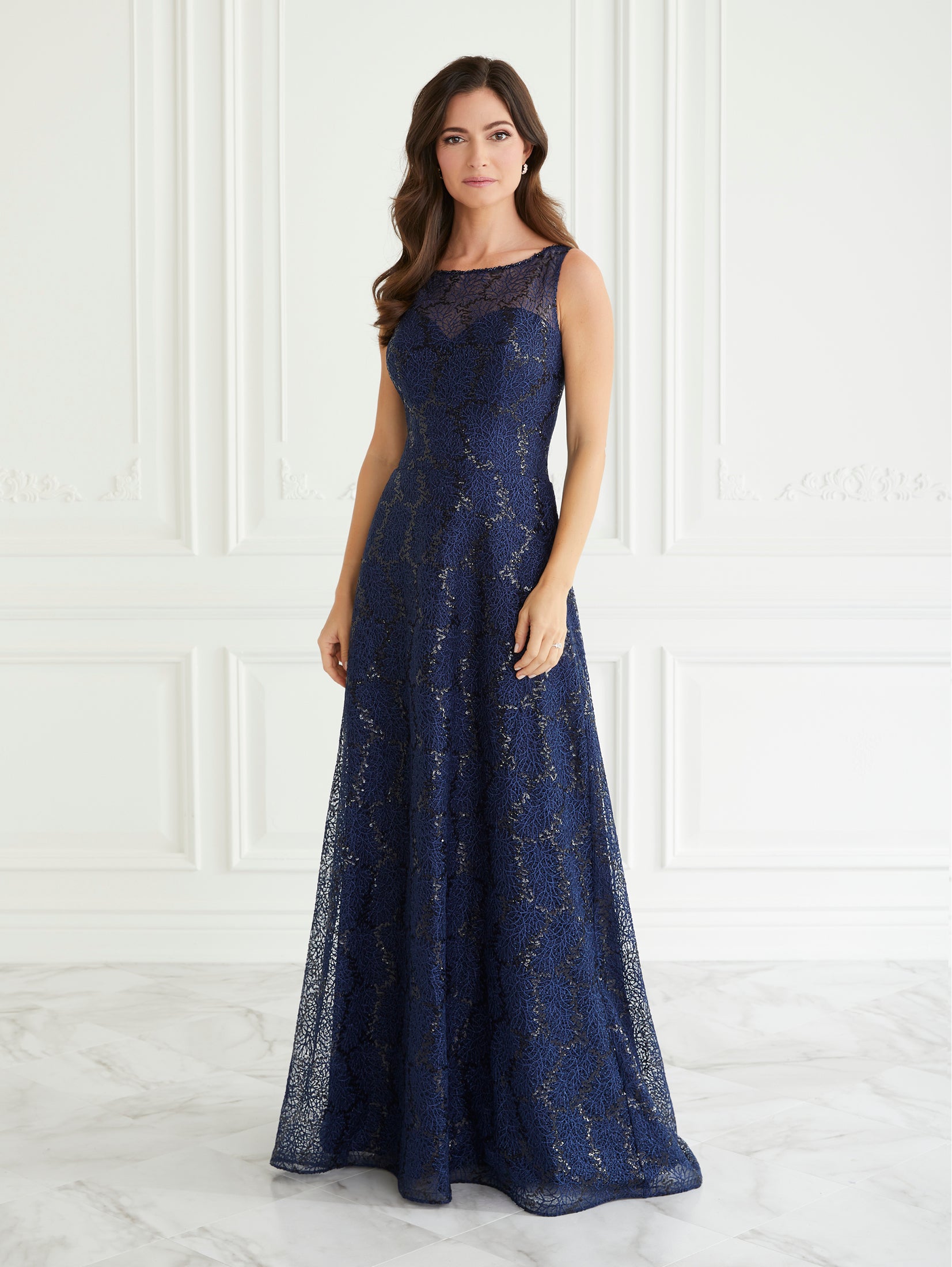 Illusion Lace Gown 1