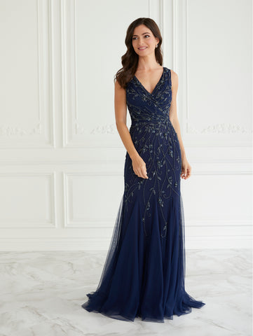 Floral Beaded Gown 1