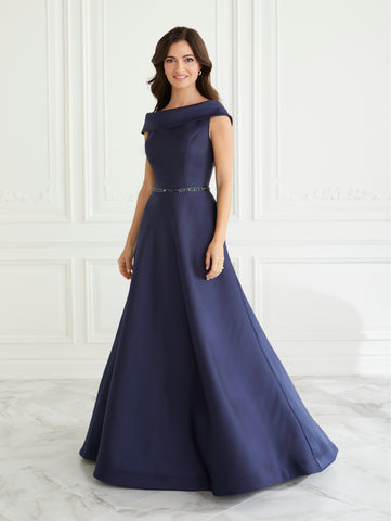 Mikado A-Line Gown 1