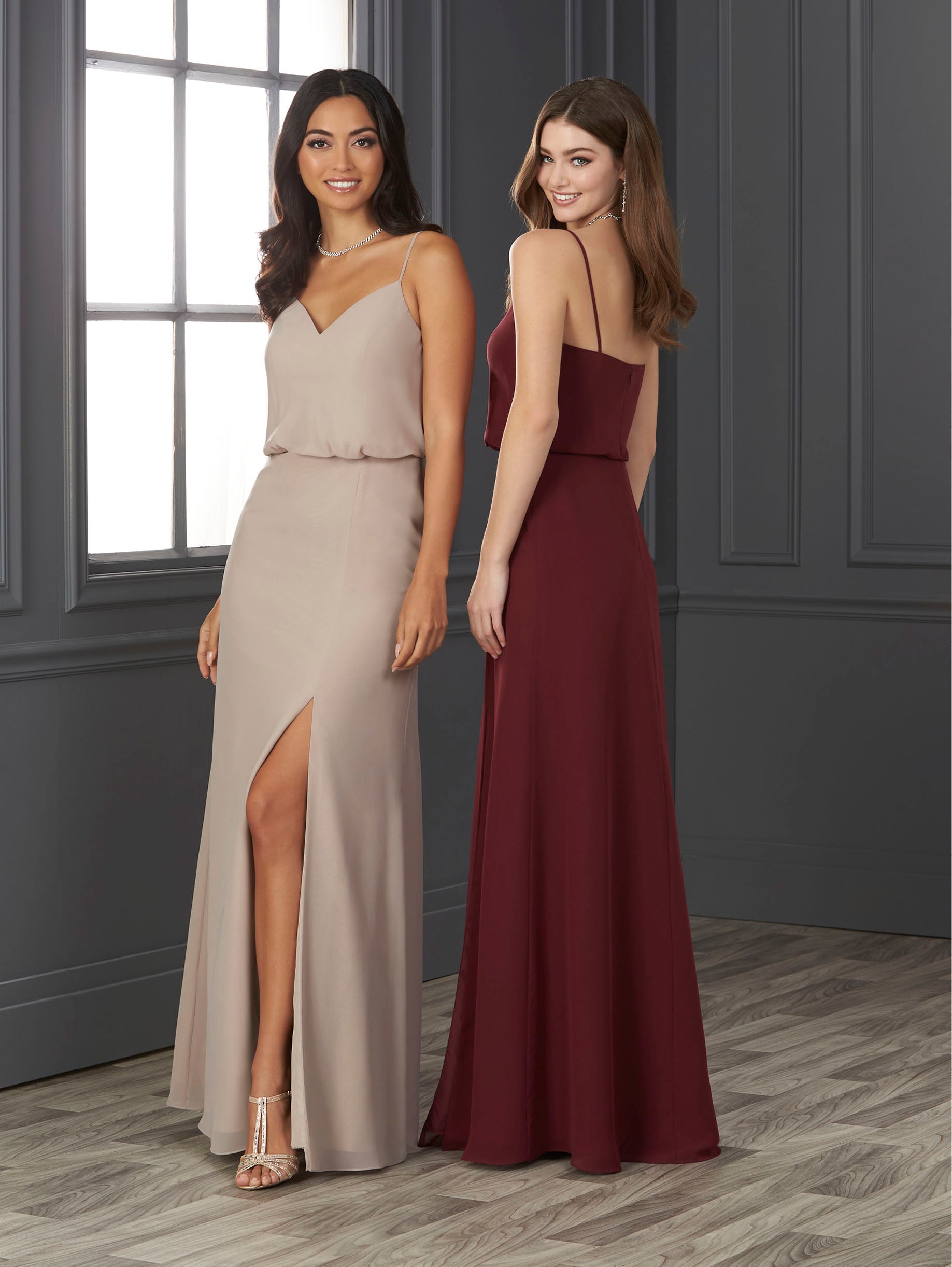 Chiffon Sweetheart Neckline A-Line Gown 1