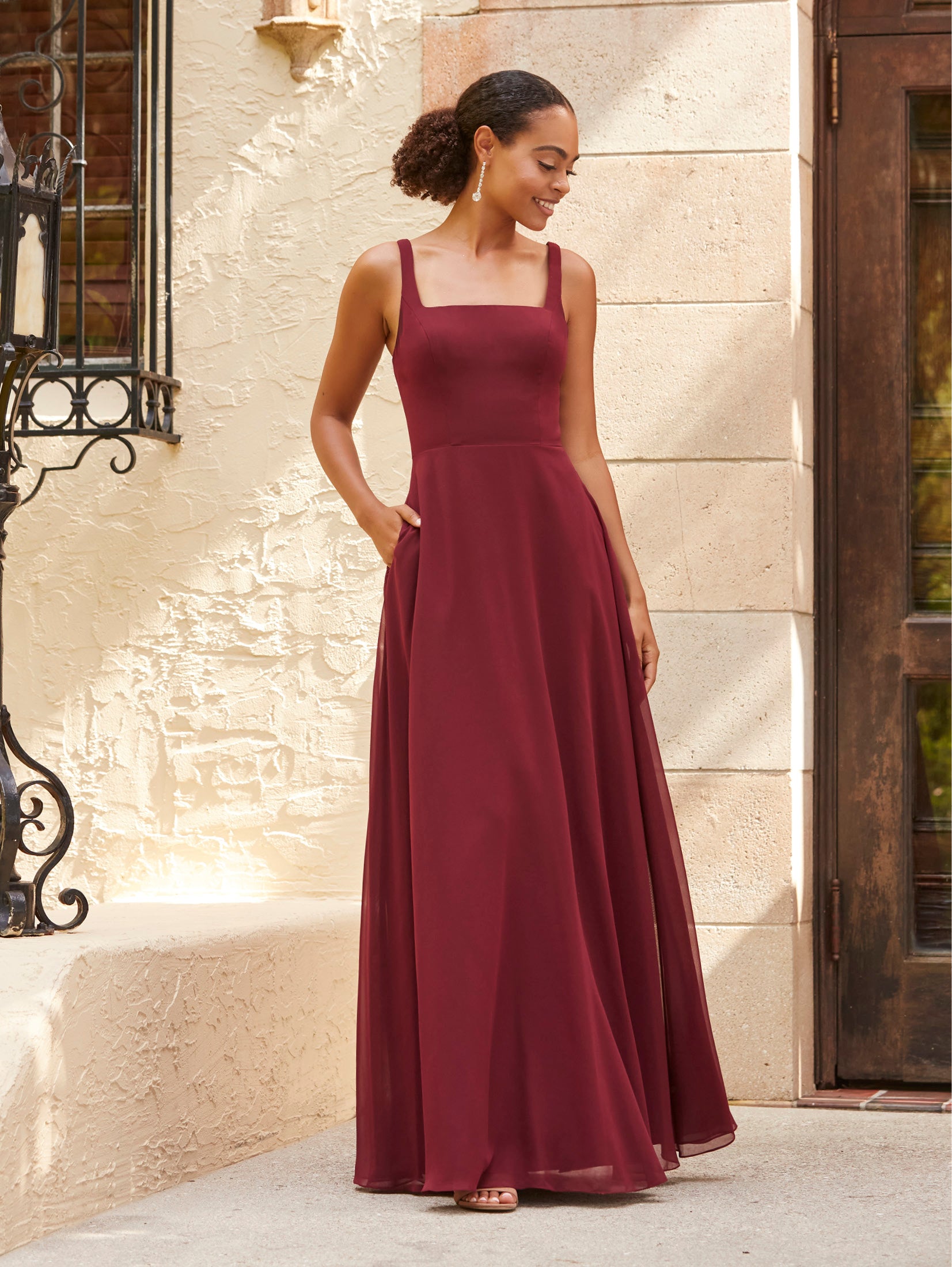 Chiffon A-Line Gown 1