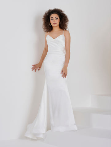 Cowl Neck Sheath Gown 1