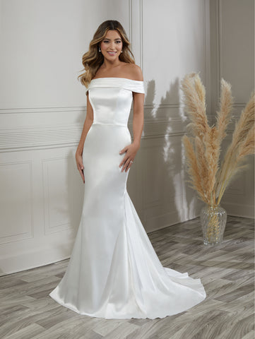 Off-The-Shoulder Sheath Gown 1