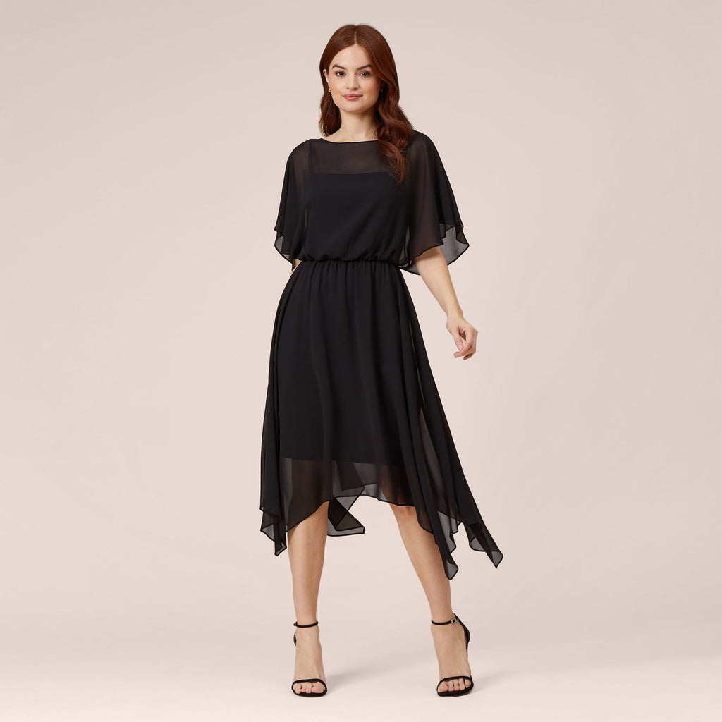 Adrianna Papell
 Chiffon Illusion Midi Skirt main image 1