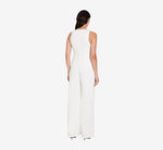Sleeveless Asymmetrical Jumpsuit In Ivory 3