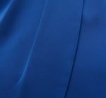 Cowl Neck Cocktail Dress With Front Draped Skirt In Deep Ocean 6