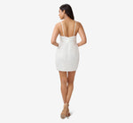 Sequined Sheath Short Cocktail Dress In Ivory 4